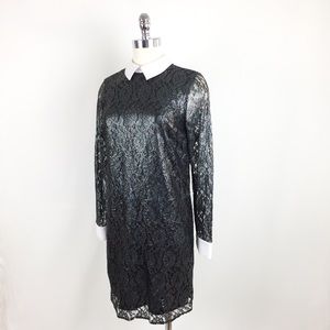 MICHAEL Michael Kors Shift Lace Dark Silver Dress